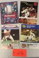 BASEBALL SCORE CARDS