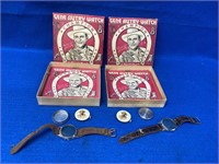 (2) 1948 Gene Autry Watches & Boxes