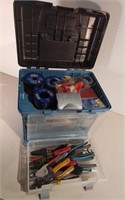 Storage Box Loaded W/ Electrical Tools, Soldering