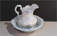 Vintage Ceramic Pitcher & Basin