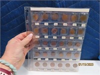 30coin Sheet Canadian Cents Pennies Coins