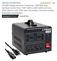 LVYUAN Voltage Converter Transformer 1000 Watt