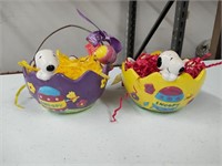 Snoopy Ceramic Easter Egg Dishes