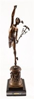 Jean De Bologne Signed "Hermes/Mercury" Bronze
