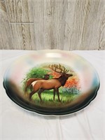 Elk Plate Handpainted