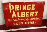 Vintage Prince Albert Tobacco Metal Advertising