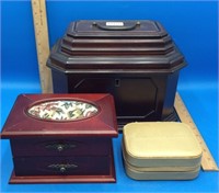 3 Jewelry Boxes Full of Costume Jewelry