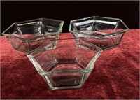 Set of 3 Hexagonal Bowls
