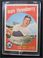1959 TOPPS #326 MARV THRONEBERRY YANKEES