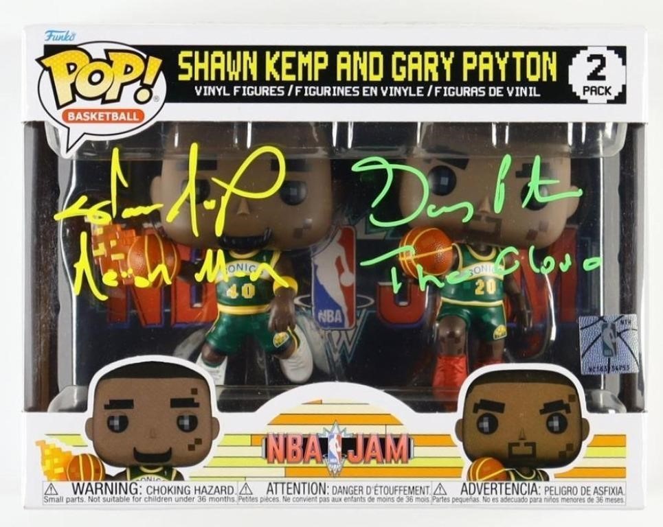 Shawn Kemp & Gary Payton Signed "NBA Jam" 2 Pack