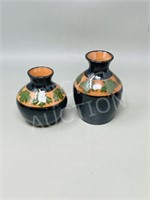 Athabasca Pottery - 2 vases - 4 & 5" tall