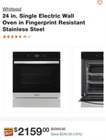 Whirlpool 24" Electric Wall Oven - SS