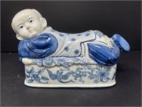 Porcelain Opium Pillow Trinket Box