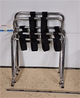 Pair of Metal Folding Luggage Racks