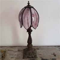 22" Purple FarberGlass Table Lamp