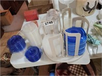 PLASTIC STORAGE CONTAINERS AND ORGANIZER