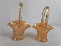 Carnival Glass 'Baskets' (2)