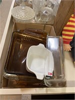 Pyrex and Corning ware pans