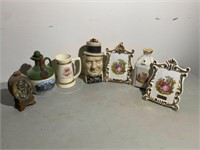 Mug, W.C. Fields Decanter, Vase etc