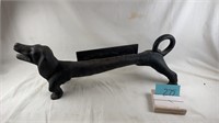 Antique cast iron Daschund boot scraper