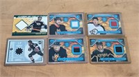 6 Various Hockey Jersey Cards