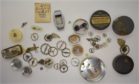 Assorted Lot of Watch Gears & Parts