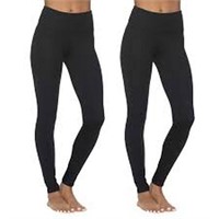 2-Pk Black Bow Women's XXL Lightweight Legging,