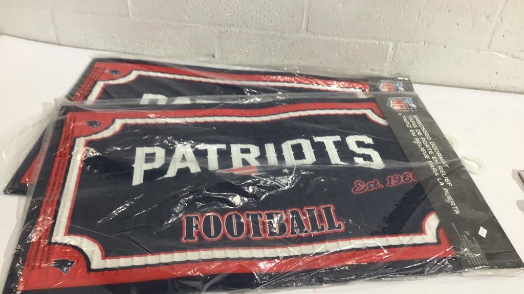 2 New England Patriots Door Mats M9B