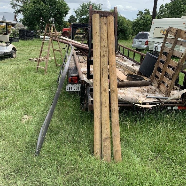 3 - 6Ft Treated Fence Posts