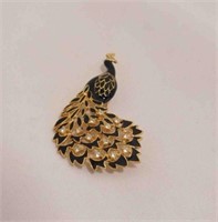 Vintage Peacock Pin
