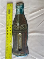 Vintage Metal Coke Thermometer