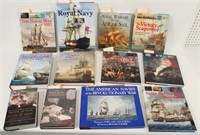 12 British/European Naval Books, Large