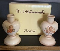 M.J. HUMMEL/GOEBEL-CANDLE STICK HOLDERS/IOB