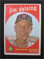 1959 TOPPS #386 JIM DELSING SENATORS