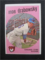 1959 TOPPS #407 MOE DRABOWSKY CUBS