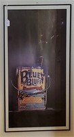 Framed Vintage Blue Bluff Advertisement Poster