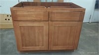 42" Base Honey Oak Cabinet W/ 2 Drawers WHS