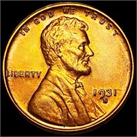 1931-S Lincoln Wheat Penny UNCIRCULATED RED