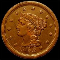 1852 Braided Hair Large Cent UNCIRCULATED