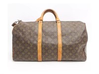 LOUIS VUITTON Monogram Keepall 50 Travel Bag