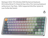 Redragon K652 75% Wireless RGB Mechanical Keyboard