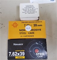 7.62 X 39 Cartridges, 3 boxes full ammo