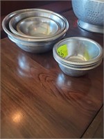 ASSORTED SS MIXING BOWLS