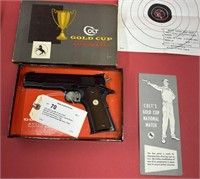 Colt Gold Cup NM .45 auto Pistol