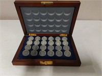 Civil War Checkers Set by Franklin Mint