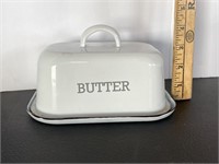 Enameled Butter Dish