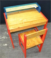 25" Wide Childs Wooden Writing Desk