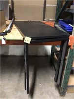 Black steel tables Wall mount