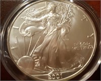 2001 US American Eagle Liberty Silver Dollar