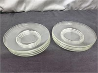 8 Small Vintage Glass Plates